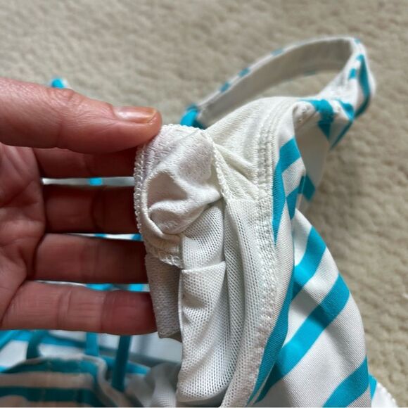 Lululemon Striped Blue and White Tank Top with Strappy Back - Picture 5 of 6